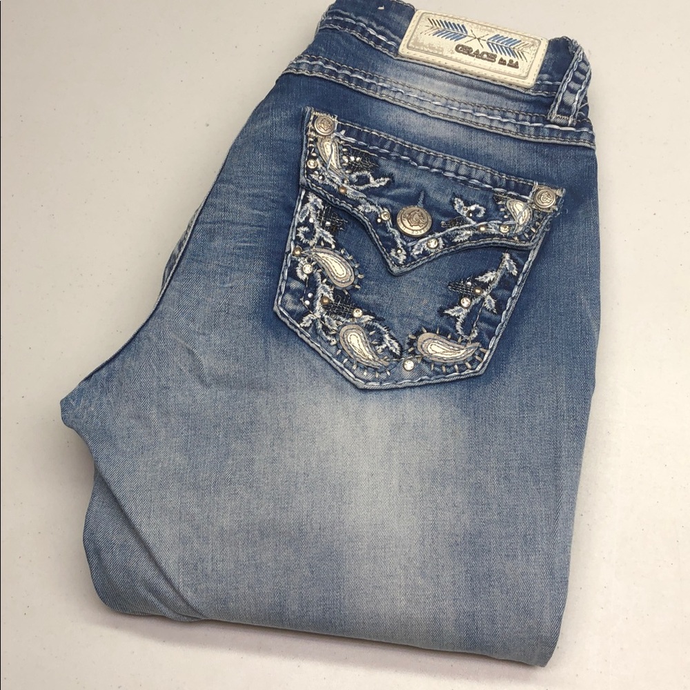 VINTAGE GRACE IN LA BOOTCUT JEANS 28x30 ⭐️